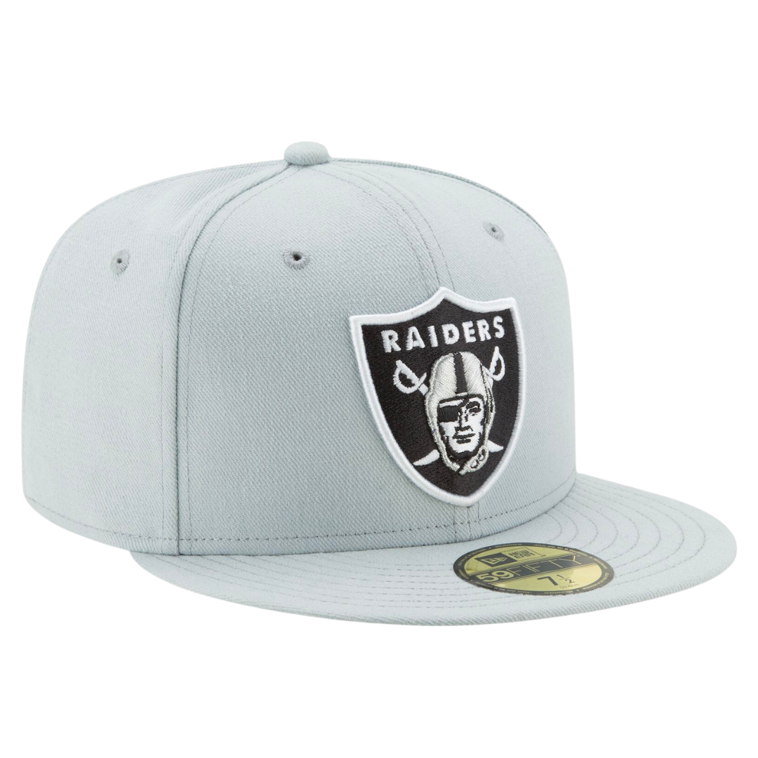 Las Vegas Raiders Snow Grey 59FIFTY Fitted Hat