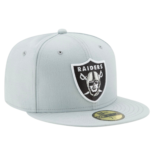 Las Vegas Raiders Snow Grey 59FIFTY Fitted Hat