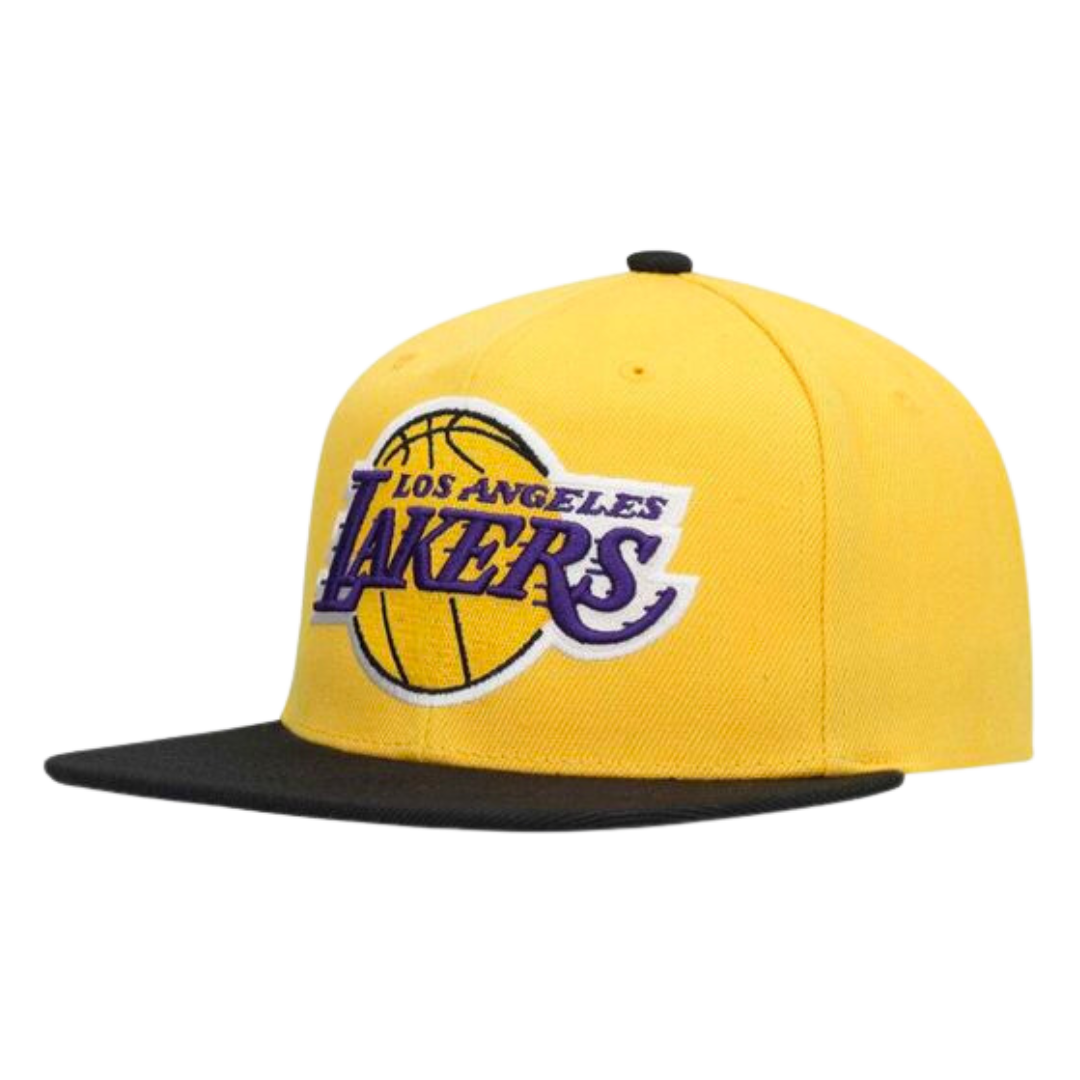 Los Angeles Lakers Mitchell and Ness Two Tone Core Snapback Hat