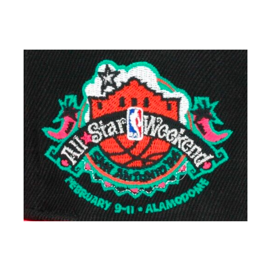 San Antonio Spurs Mitchell and Ness 1996 All Star Side Patch Snapback Hat