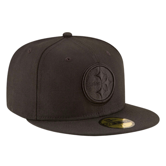 Pittsburgh Steelers Black On Black 59FIFTY Fitted Hat