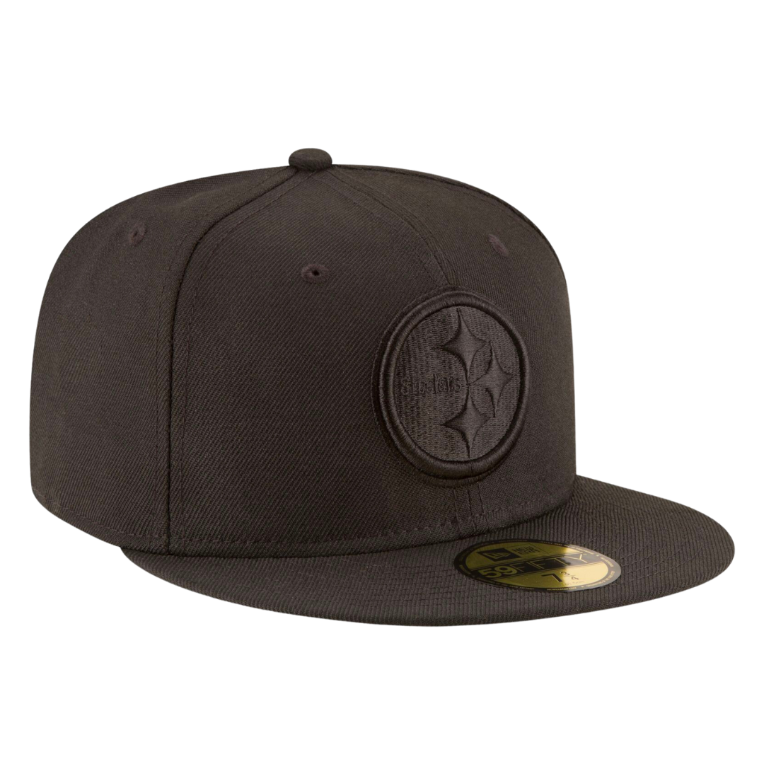 Pittsburgh Steelers Black On Black New Era 59FIFTY Fitted Hat