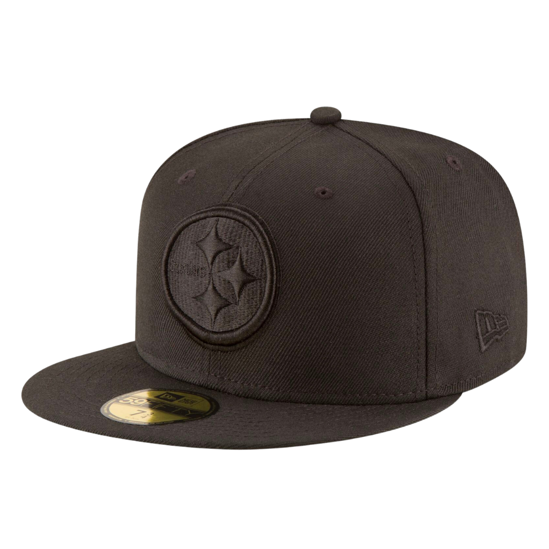 Pittsburgh Steelers Black On Black New Era 59FIFTY Fitted Hat