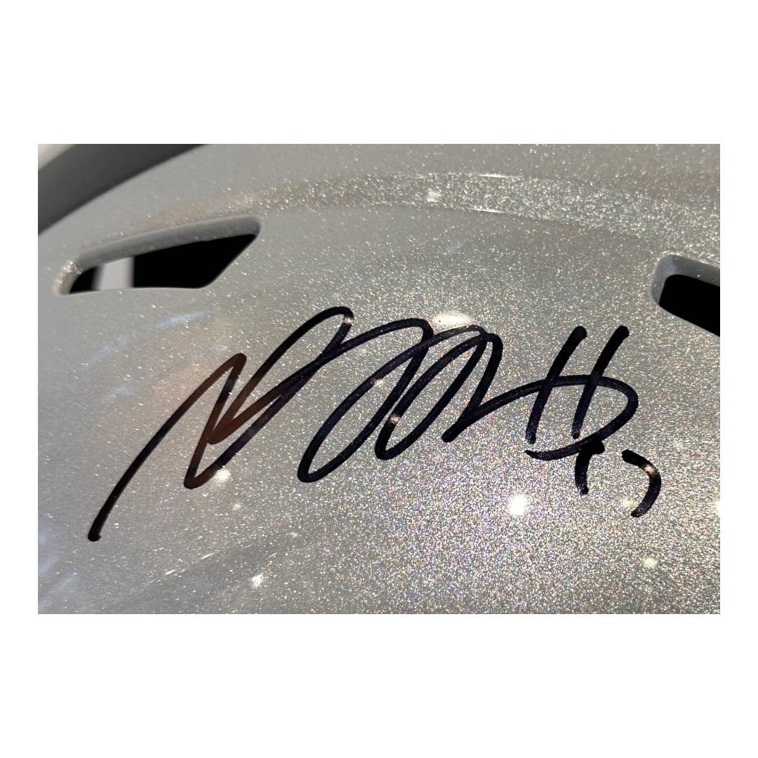 Davante Adams Las Vegas Raiders Autographed Full Size Speed Rep Helmet - Beckett COA