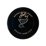 Jordan Kyrou St Louis Blues Autographed 2022- 2023 Official Game Puck - JSA COA