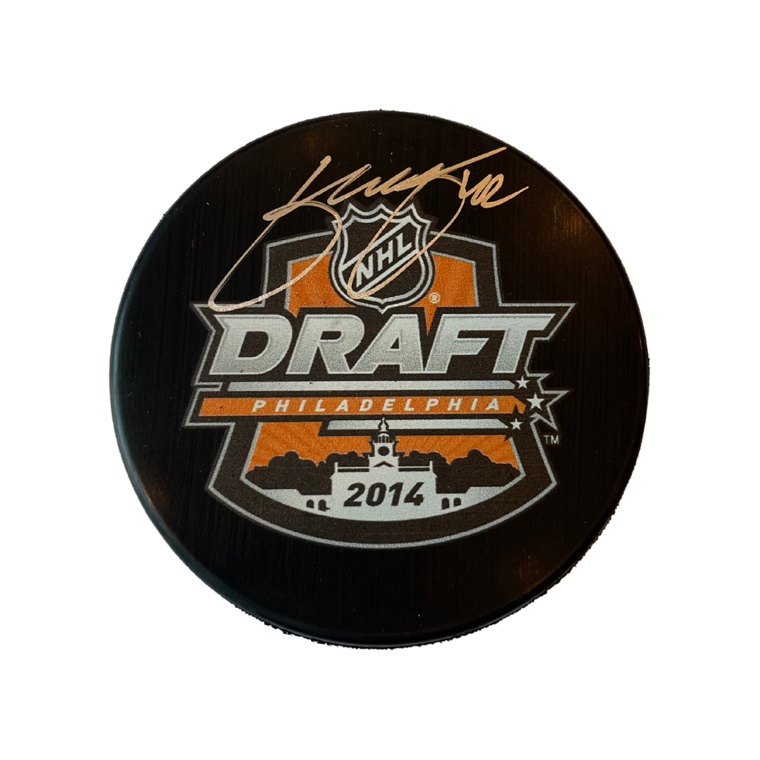 Kasperi Kapanen St Louis Blues Autographed 2014 NHL Draft Puck - Fan Cave COA