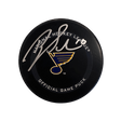Brayden Schenn St Louis Blues Autographed Official Game Puck - JSA COA