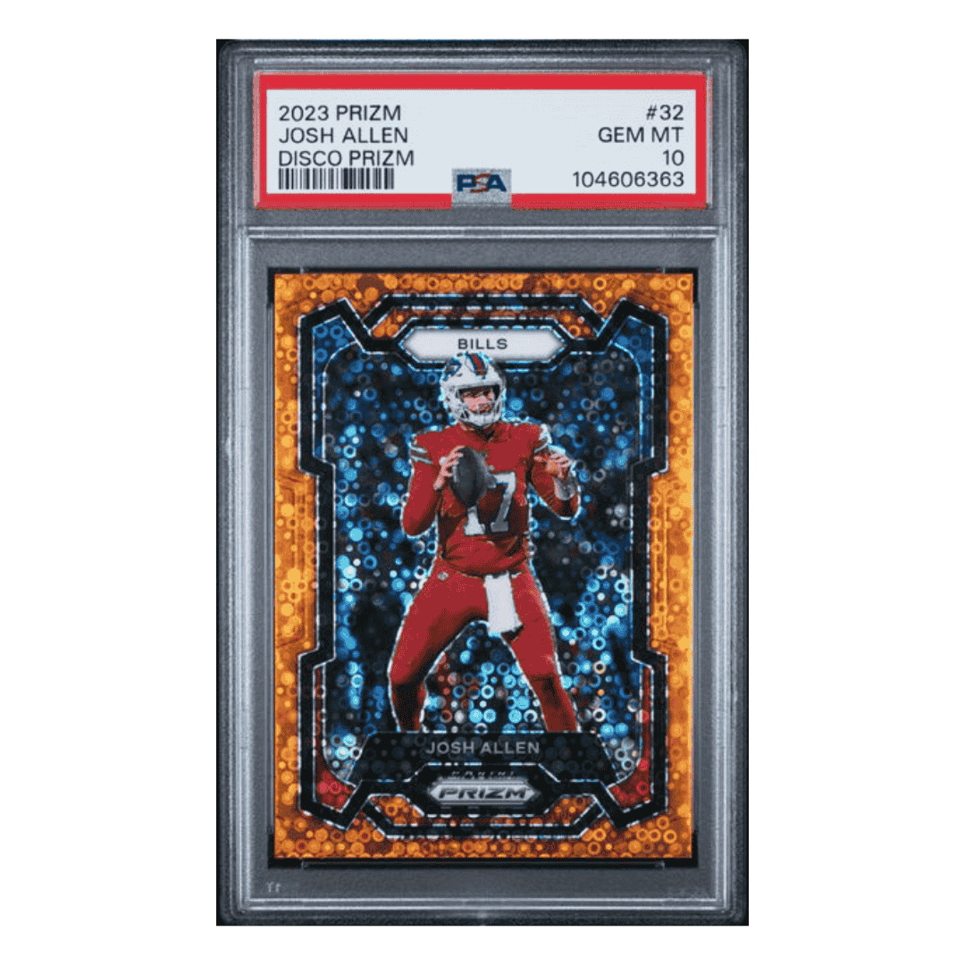 Josh Allen PSA 10 2023 Panini Prizm Disco Prizm Card #32