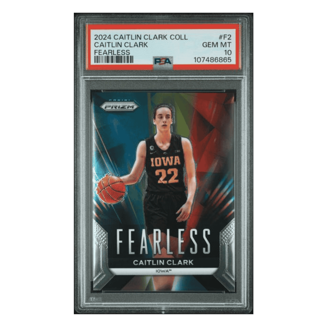 Caitlin Clark PSA 10 2024 Panini Caitlin Clark Collection Fearless Card #F2