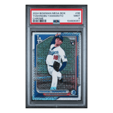 Yoshinobu Yamamoto PSA 9 2024 Bowman Mega Box Chrome Card #36