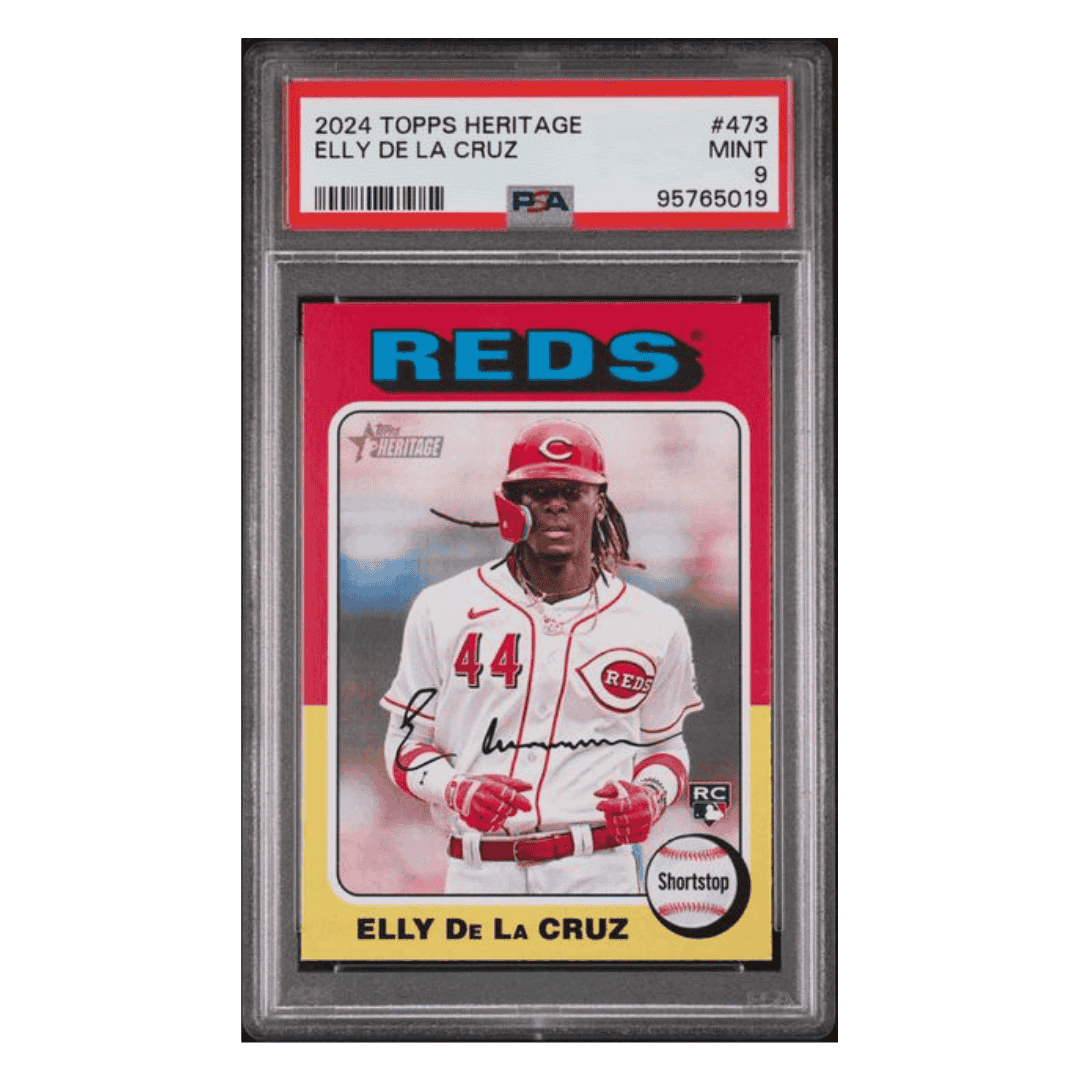 Elly De La Cruz PSA 9 2024 Topps Heritage Card #473