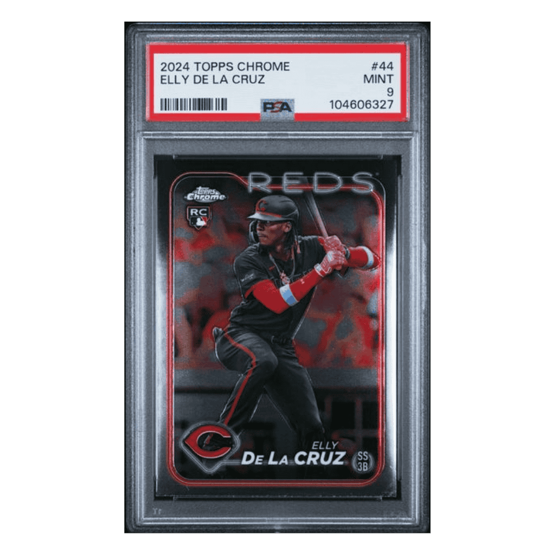 Elly De La Cruz PSA 9 2024 Topps Chrome Rookie RC Card #44