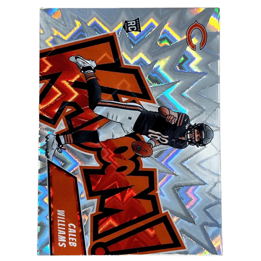 Caleb Williams 2024 Panini Absolute Football Kaboom! Horizontal SSP Rookie Card #16