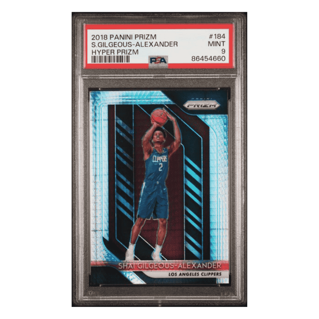 Shai Gilgeous-Alexander PSA 9 2018 Panini Prizm Hyper Prizm Card #184