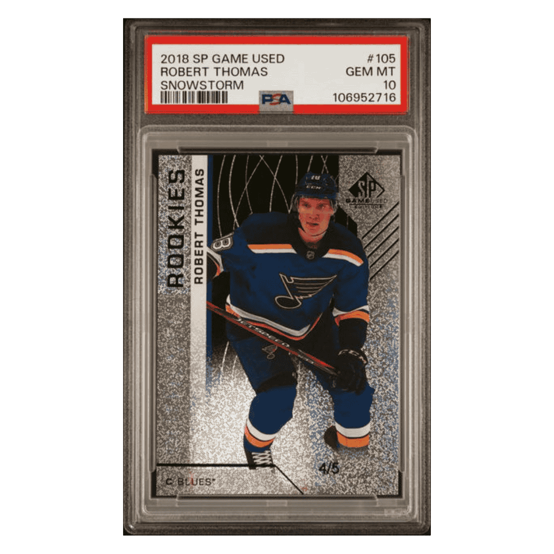 Robert Thomas PSA 10 2018 Upper Deck SP Game Used Snowstorm Card #105