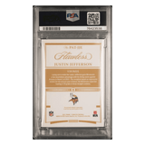Justin Jefferson PSA 9 2021 Panini Flawless Patches - Ruby #d/15 Card #JJE