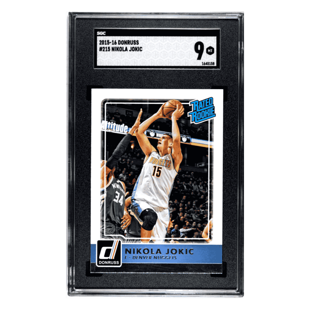 Nikola Jokic SGC 9 2015-16 Panini Donruss Rated Rookie Card #215