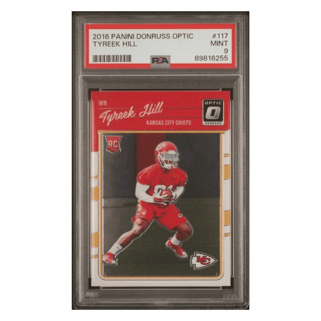 Tyreek Hill PSA 9 2016 Panini Donruss Optic Rookie RC Card #117