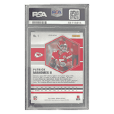 Patrick Mahomes PSA 8 2021 Panini Mosaic Silver Card #1