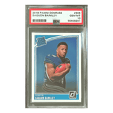 Saquon Barkley PSA 10 2018 Panini Donruss Rated Rookie Card #306