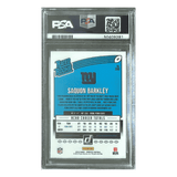 Saquon Barkley PSA 10 2018 Panini Donruss Rated Rookie Card #306
