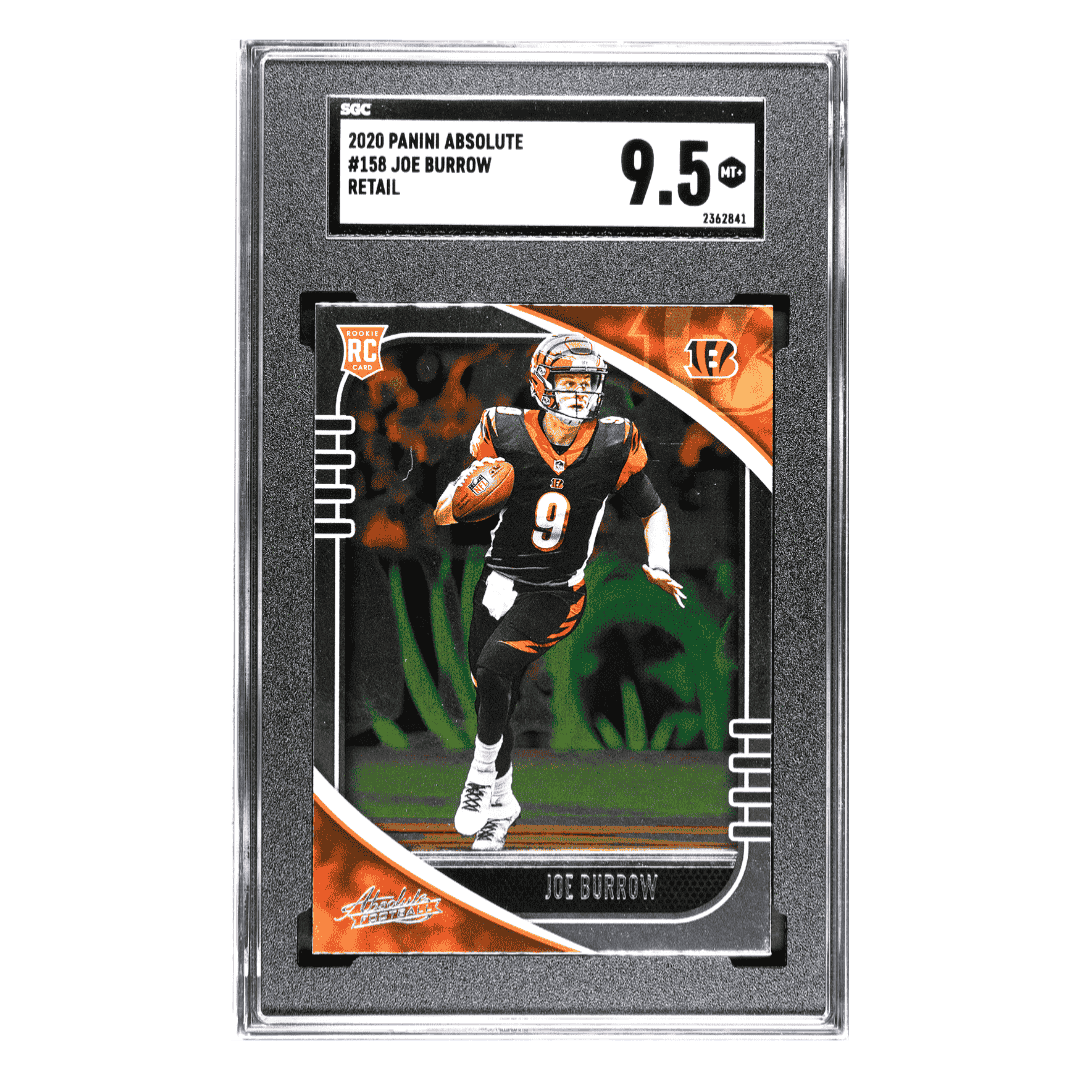 Joe Burrow SGC 9.5 2020 Panini Absolute Retail Card #158