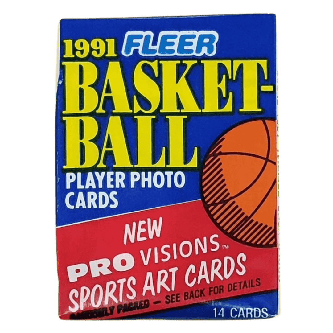 1991 Fleer NBA Series 1 Basketball Hobby Box - Single Pack