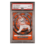 Luka Doncic PSA 10 2023 Panini Obsidian Orbital - EE Orange Flood Card #29