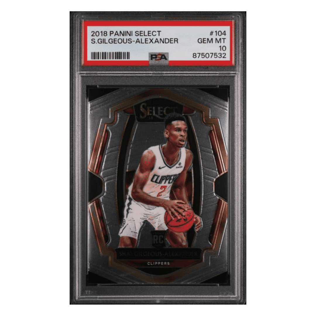 Shai Gilgeous-Alexander PSA 10 2018 Panini Select Rookie RC Card #104