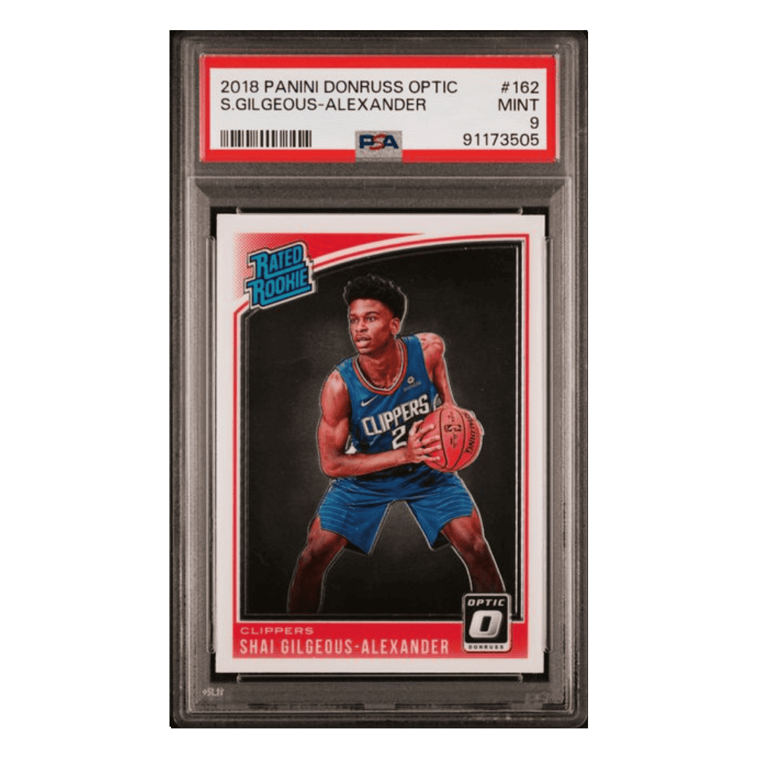 Shai Gilgeous-Alexander PSA 9 2018 Panini Donruss Optic Rated Rookie Card #162