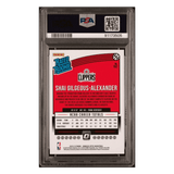 Shai Gilgeous-Alexander PSA 9 2018 Panini Donruss Optic Rated Rookie Card #162