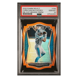Christian McCaffrey PSA 10 2020 Panini Select Die-Cut Orange Prizm Card #106
