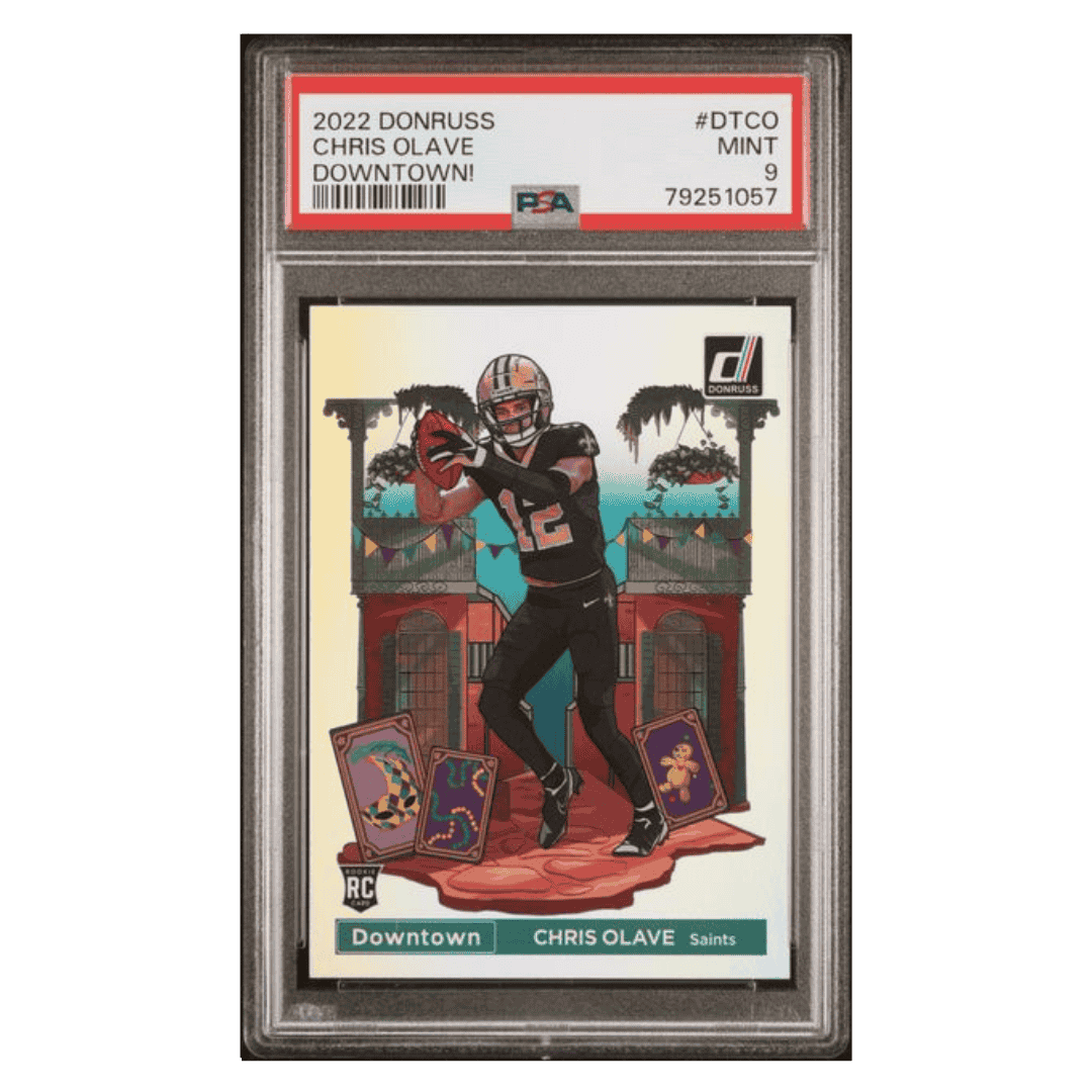 Chris Olave PSA 9 2022 Panini Donruss Downtown! Card #DTCO