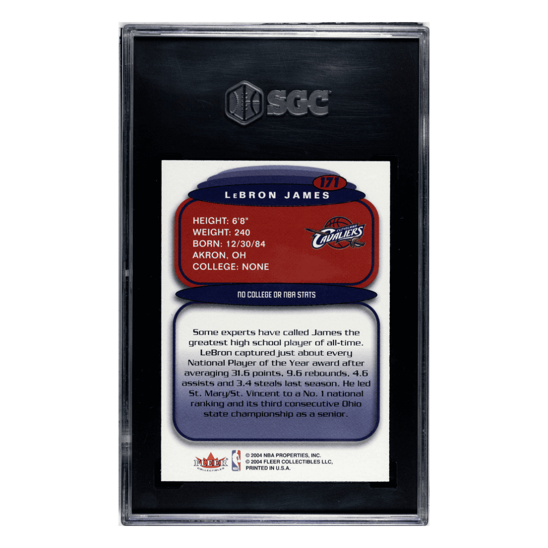 LeBron James SGC 9.5 2003-04 Fleer Ultra Hummer H2 Card #171