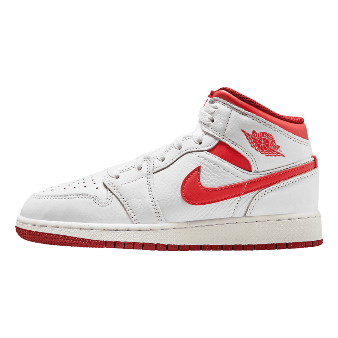 Jordan 1 Mid SE White Dune Red (GS)