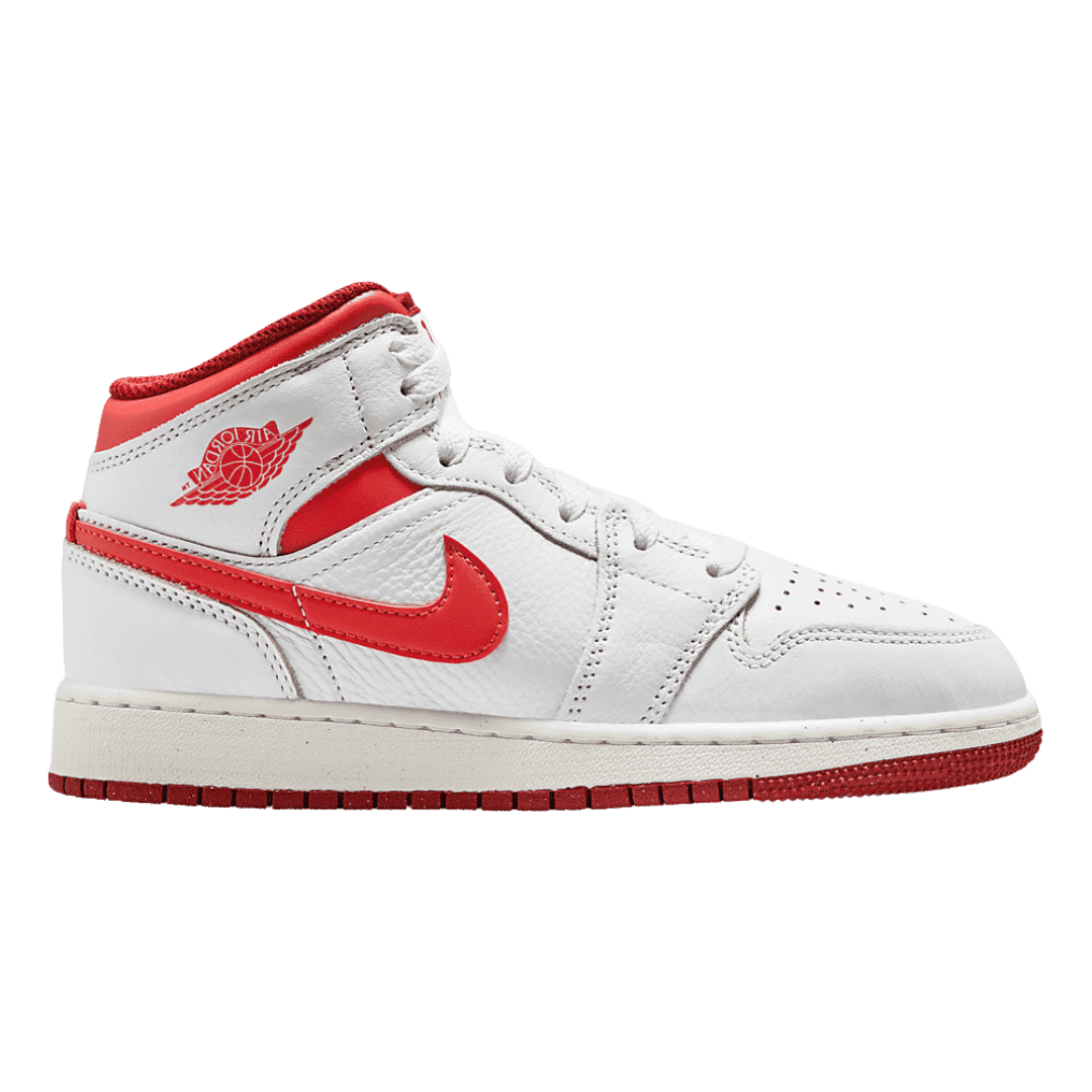 Jordan 1 Mid SE White Dune Red (GS)