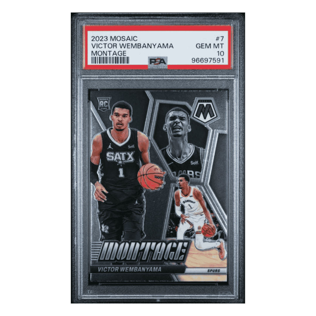 Victor Wembanyama PSA 10 2023 Panini Mosaic Montage Card #7