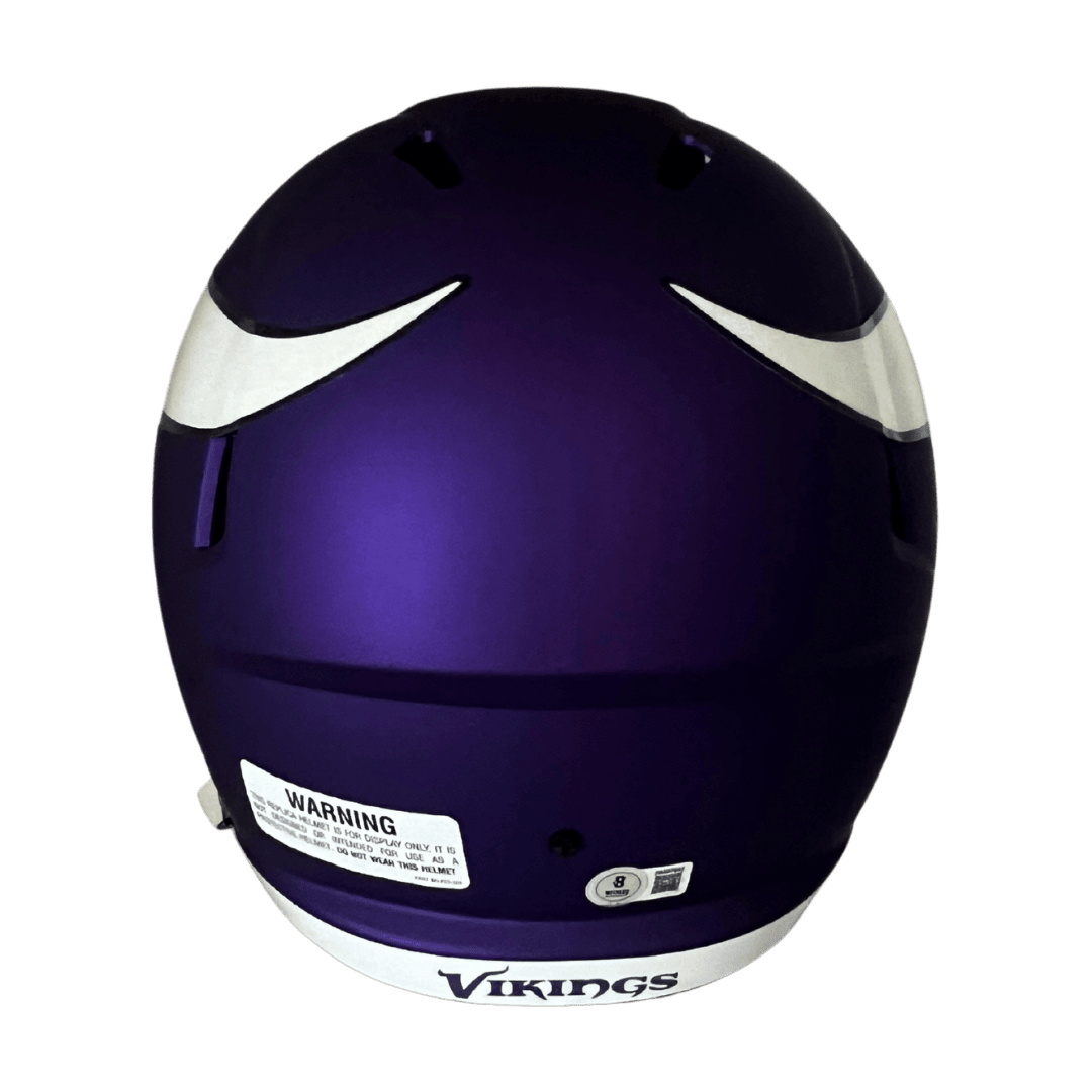 Justin Jefferson Minnesota Vikings Autographed Full Size Replica Helmet - Beckett COA