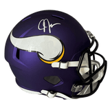 Justin Jefferson Minnesota Vikings Autographed Full Size Replica Helmet - Beckett COA