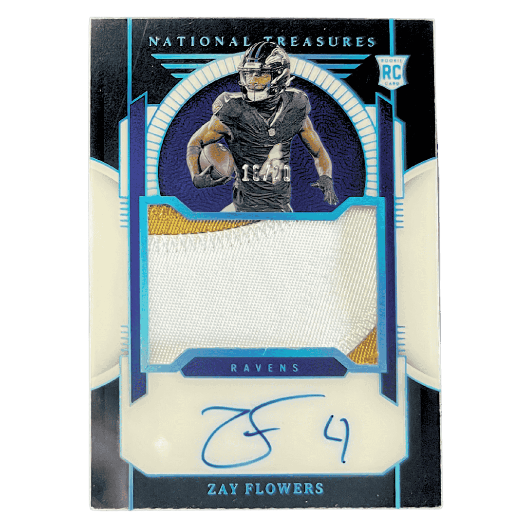 Zay Flowers 2023 Panini National Treasures RPA #d/20 Card #201
