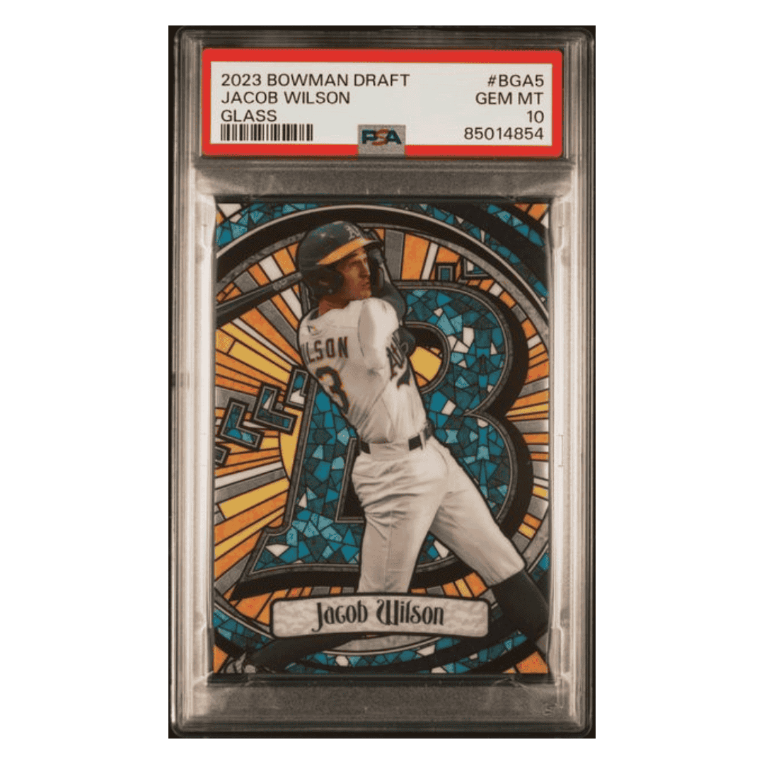 Jacob Wilson PSA 10 2023 Bowman Draft Glass Card #BGA5