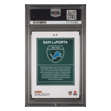 Sam LaPorta PSA 9 2024 Panini Donruss Downtown! Card #6
