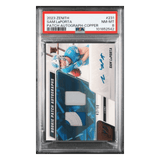Sam LaPorta PSA 8 2023 Panini Zenith Patch Autograph Copper Card #231