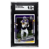 Justin Jefferson SGC 9.5 2023 Panini Donruss Optic Card #125