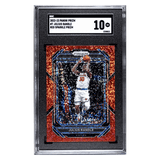 Julius Randle SGC 10 2022-23 Panini Prizm Red Sparkle Prizm Card #7