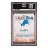Sam LaPorta PSA 10 2023 Panini Donruss Rookie Gridiron Kings Card #RGK12