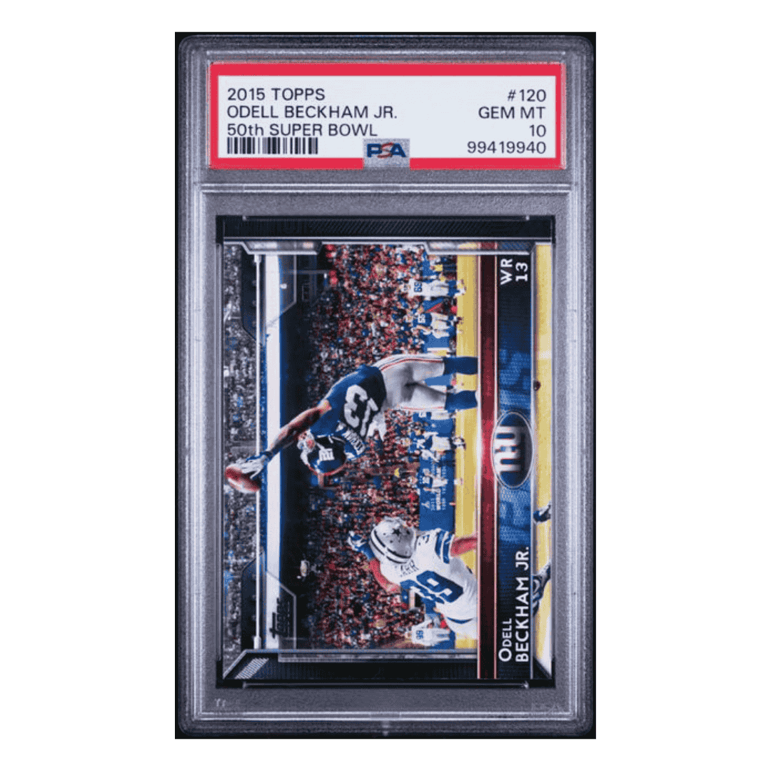 Odell Beckham Jr PSA 10 2015 Topps 50th Super Bowl Card #120