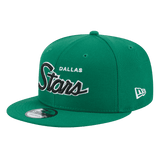 Dallas Stars Script New Era Green 9FIFTY Adjustable Snapback Hat
