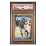 Amon-Ra St Brown PSA 10 2021 Panini Donruss Optic Bronze Rated Rookie Card #228