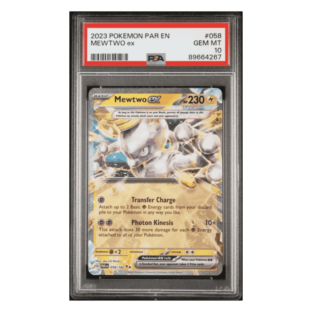 Mewtwo ex PSA 10 2023 Pokemon Par En Paradox Rift Card #058